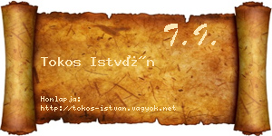 Tokos István névjegykártya