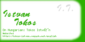 istvan tokos business card